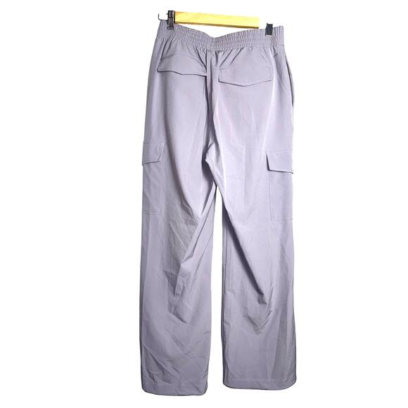 Mondetta Lavender Cargo Pants Small Petite | Lightweight Elastic Waist Utility - Picture 4 of 6